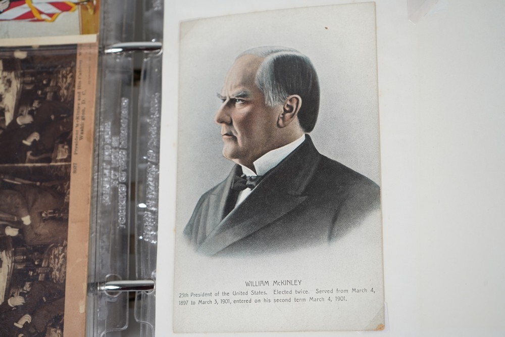 US 1900s–1980s WILLIAM McKINLEY COLLECTION OF 300+ POSTCARDS MINT & USED