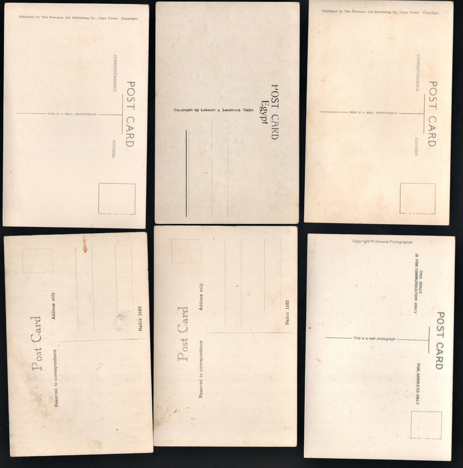 RPPC Lot of 36 African Postcards Cairo Pretoria Khartoum Sudan Kimberley