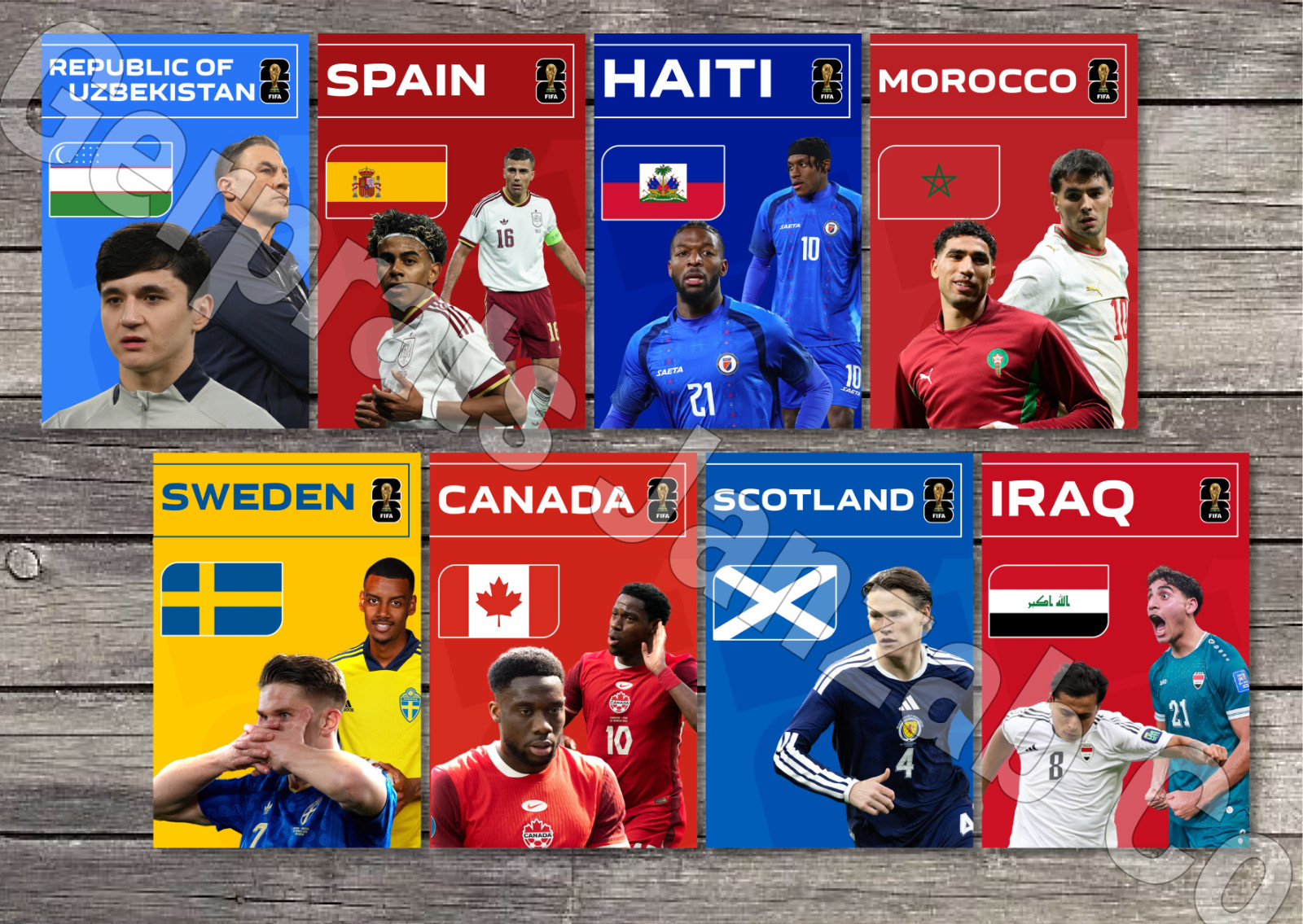 Set48 Postcards World Cup 2026 USA Mexico Canada FOOTBALL STADION STADIUM SOCCER