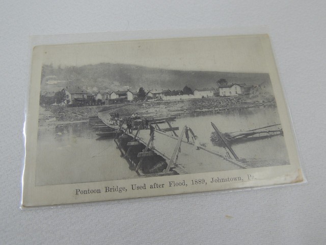 8 Vintage Antique 1889 Johnstown Flood Postcard Photographs w/ Sleeves (1 Repro)