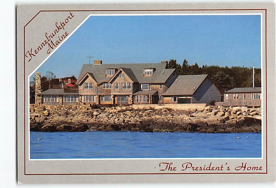 Postcard The Presidents Home Kennebunkport Maine USA