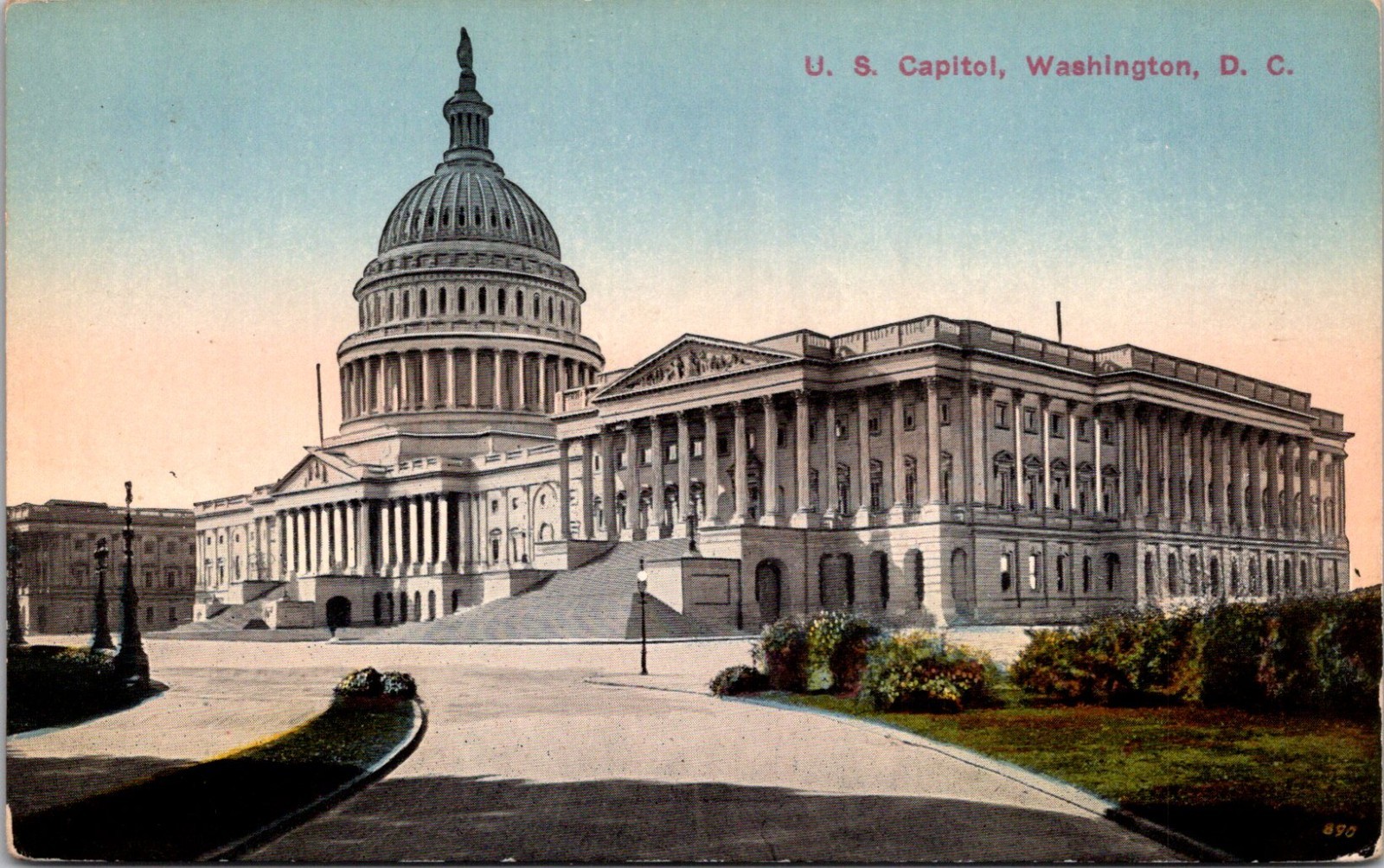Antique DB Postcard United States Capitol Washington DC c1900s
