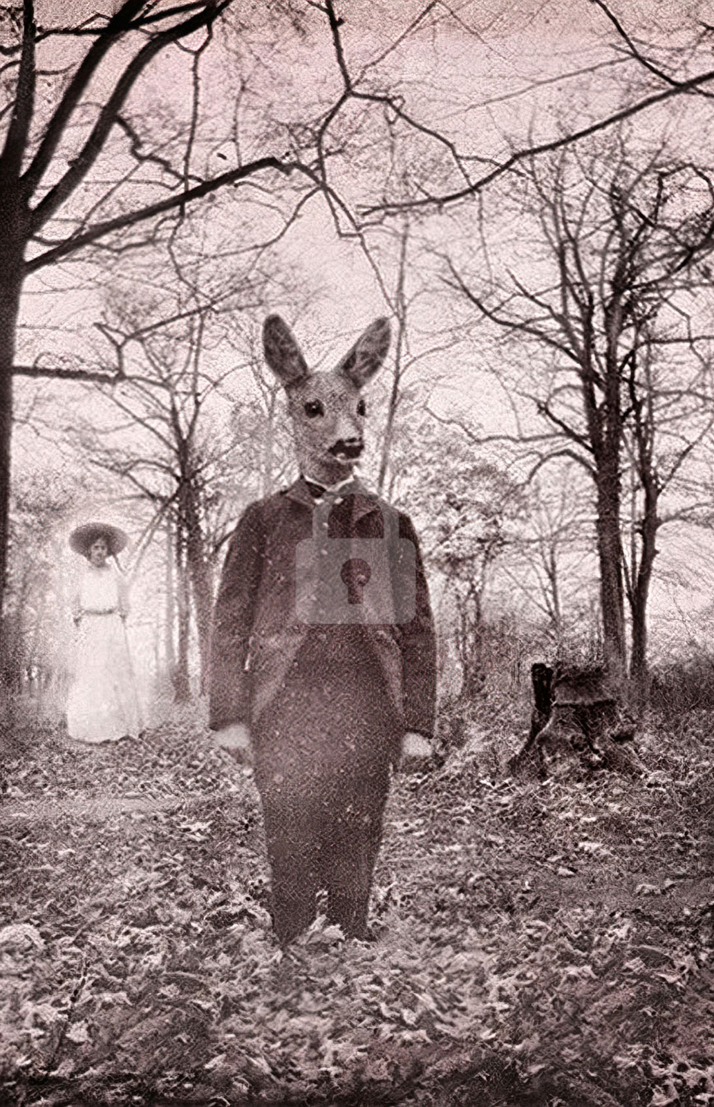 Surreal Spectres Creepy Postcard Copy