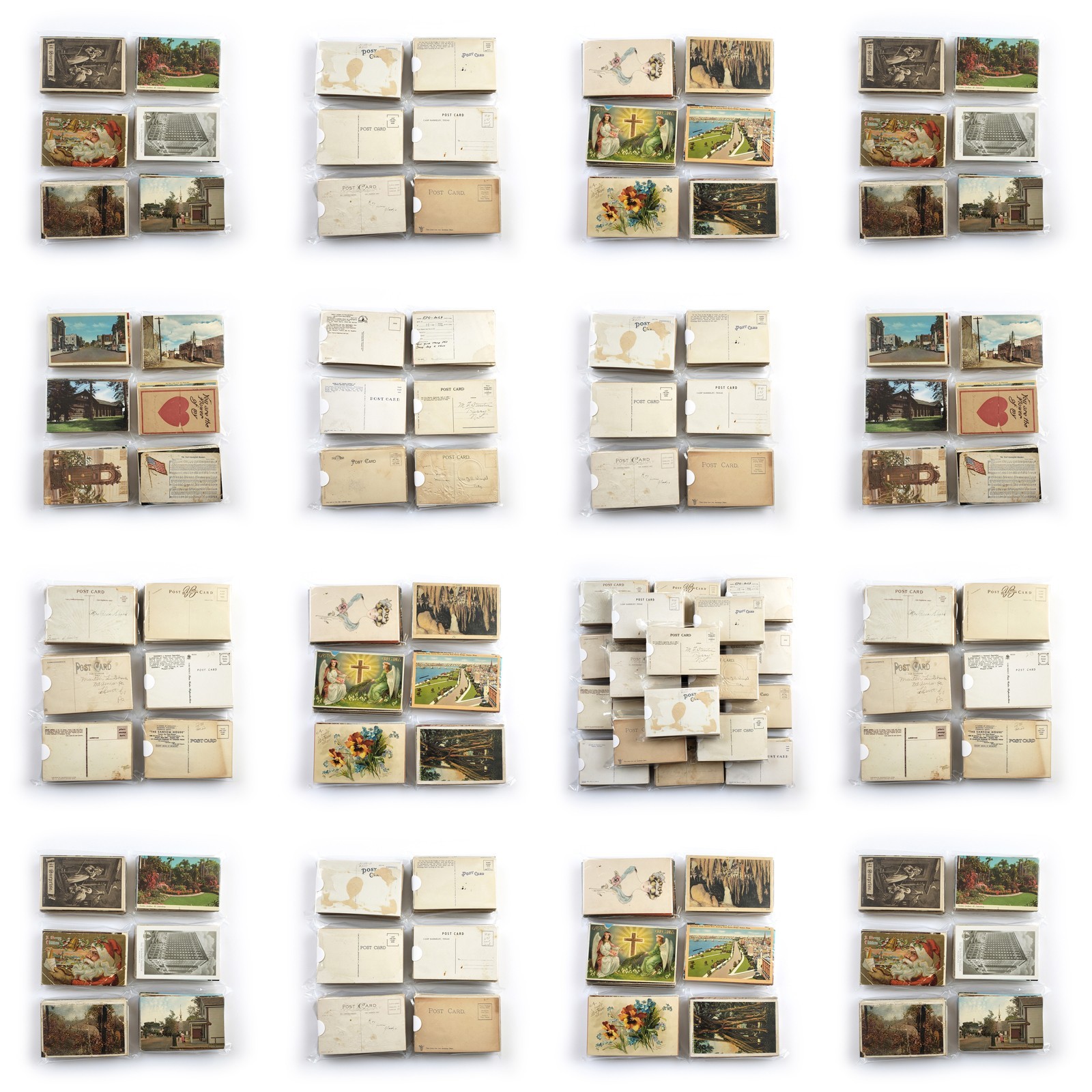 75 Damaged Postcards Lot – Junk Journal Decoupage Unposted Vintage Craft Project