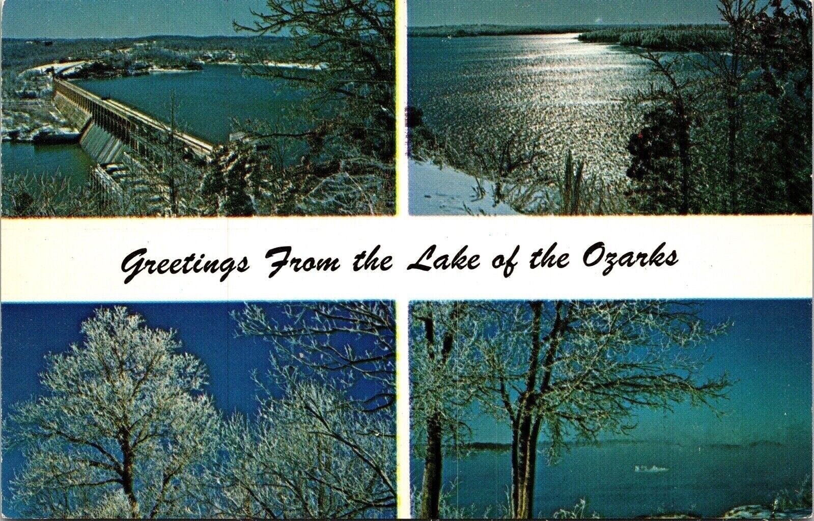 Greetings Lake Ozarks Litho Henry Mgrew Unposted Vintage Postcard