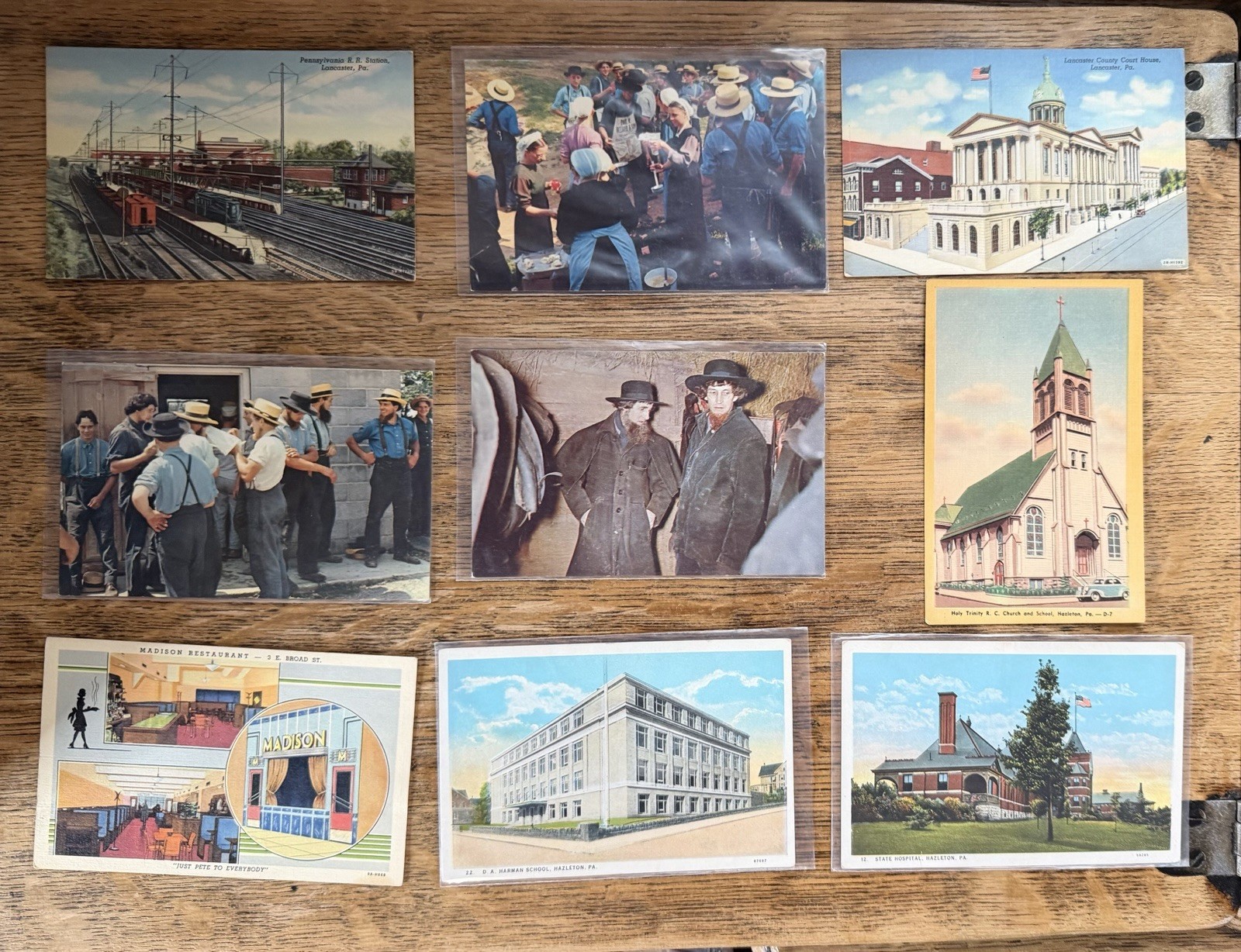 37 VTG Pennsylvania Postcards PA Souvenir Unposted Mixed Collection Some Sleeved