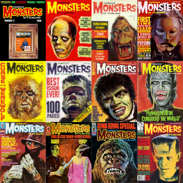 206 Issues + Bonus! Famous Monsters of Filmland Magazine COMPLETE Collection