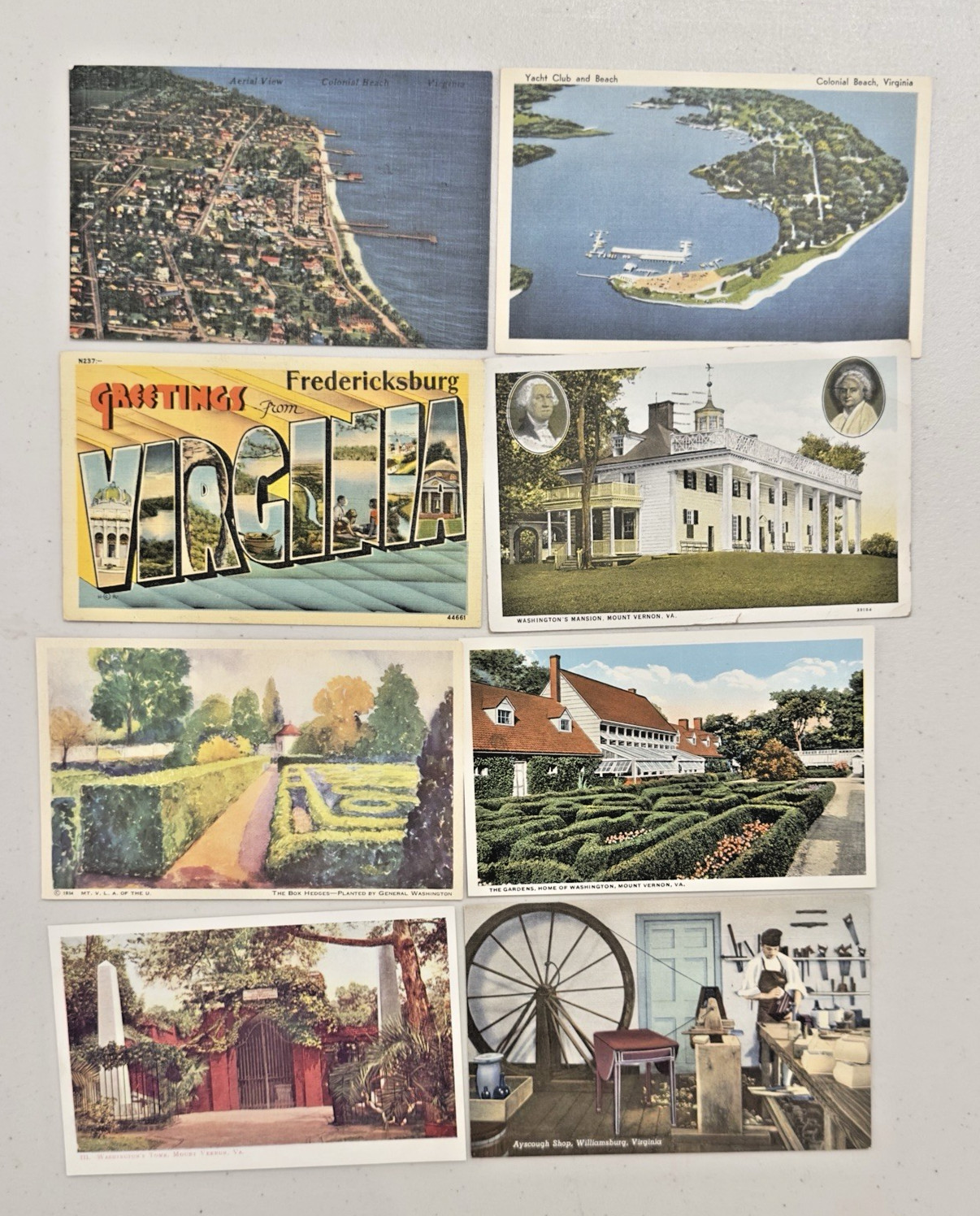 Lot Of 50 Vintage Postcards Ohio and Virginia Some In Protective Sleeves