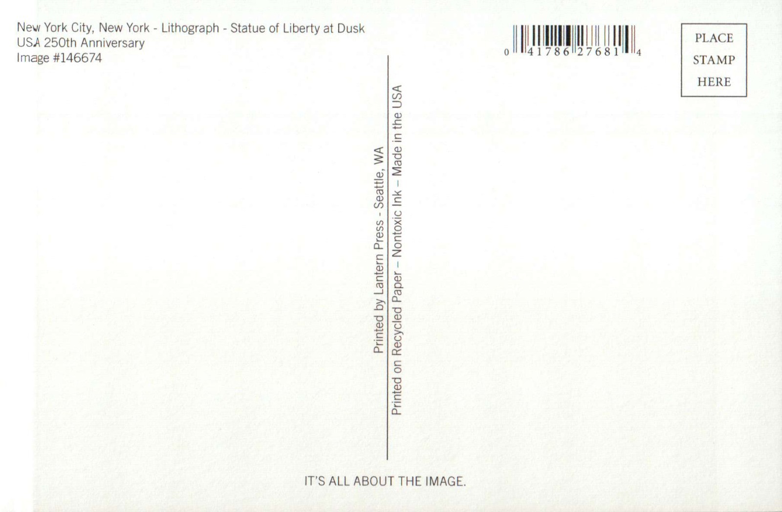 Statue of Liberty New York City, America 250 Years 1776 – 2026 – Modern Postcard