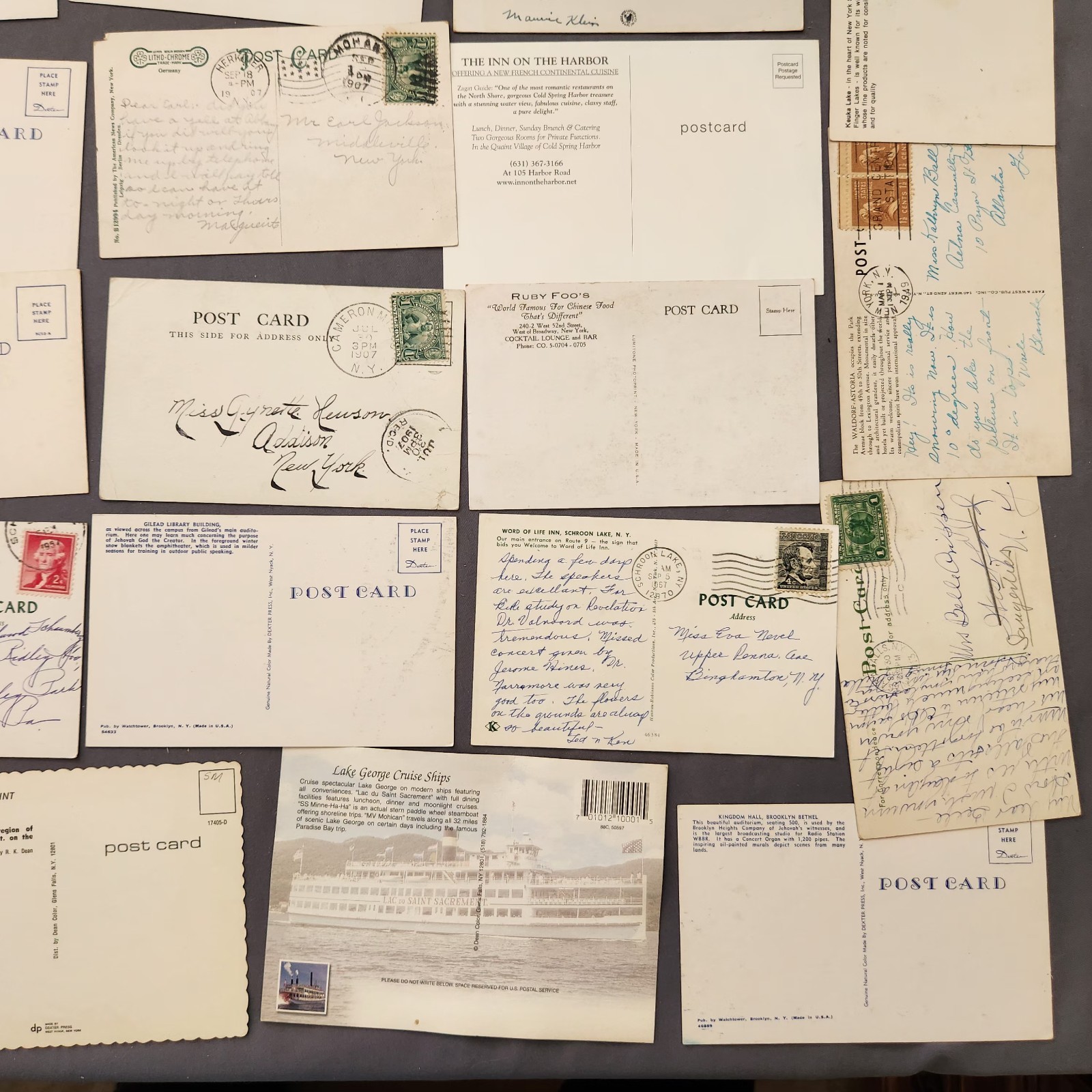 Lot of 89 NEW YORK Postcard Wildlife Nature Cities Landmark 1907 -2000’s Mix