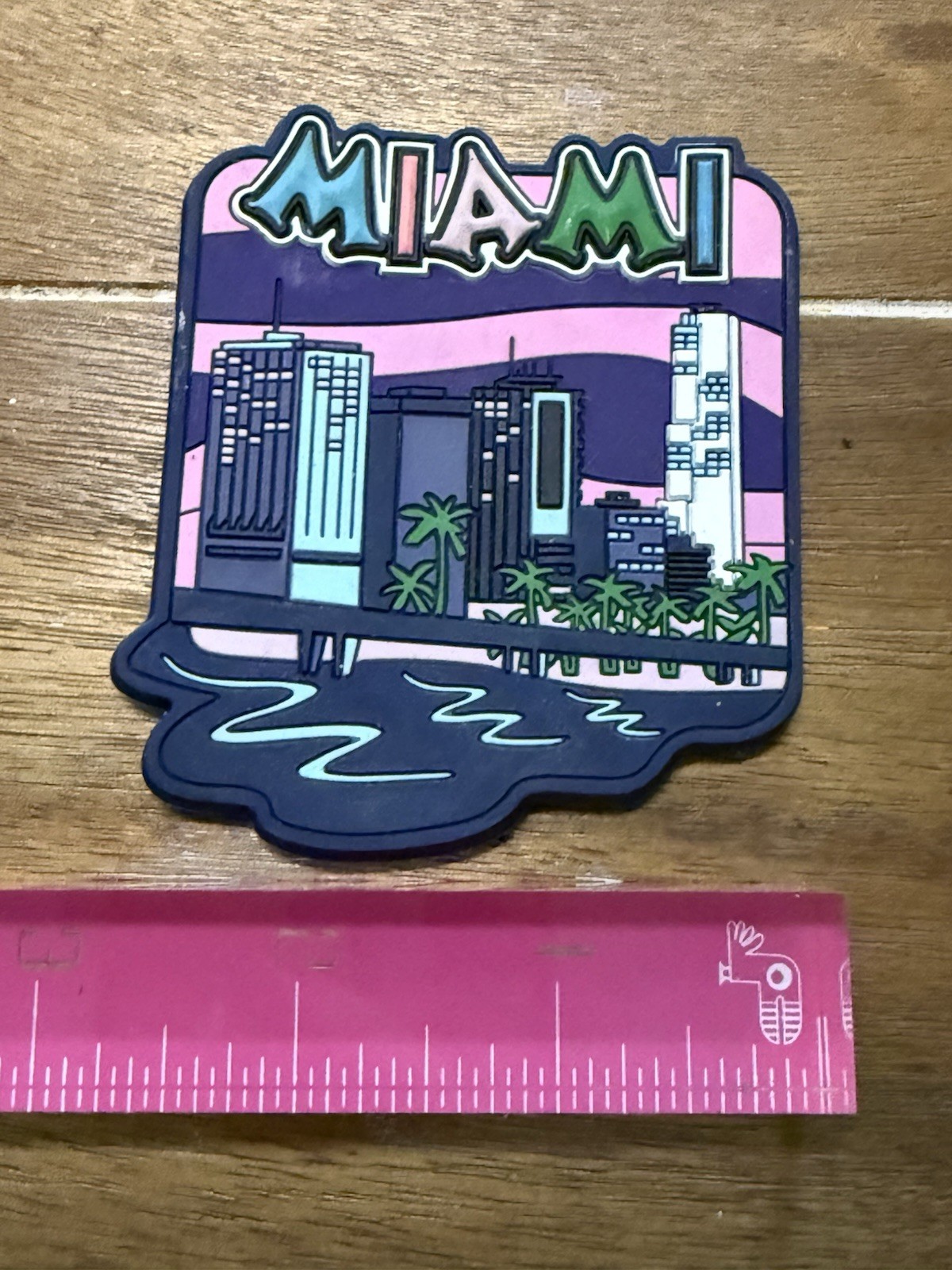 Miami FL Collectors Vintage Rubber Fridge Magnet