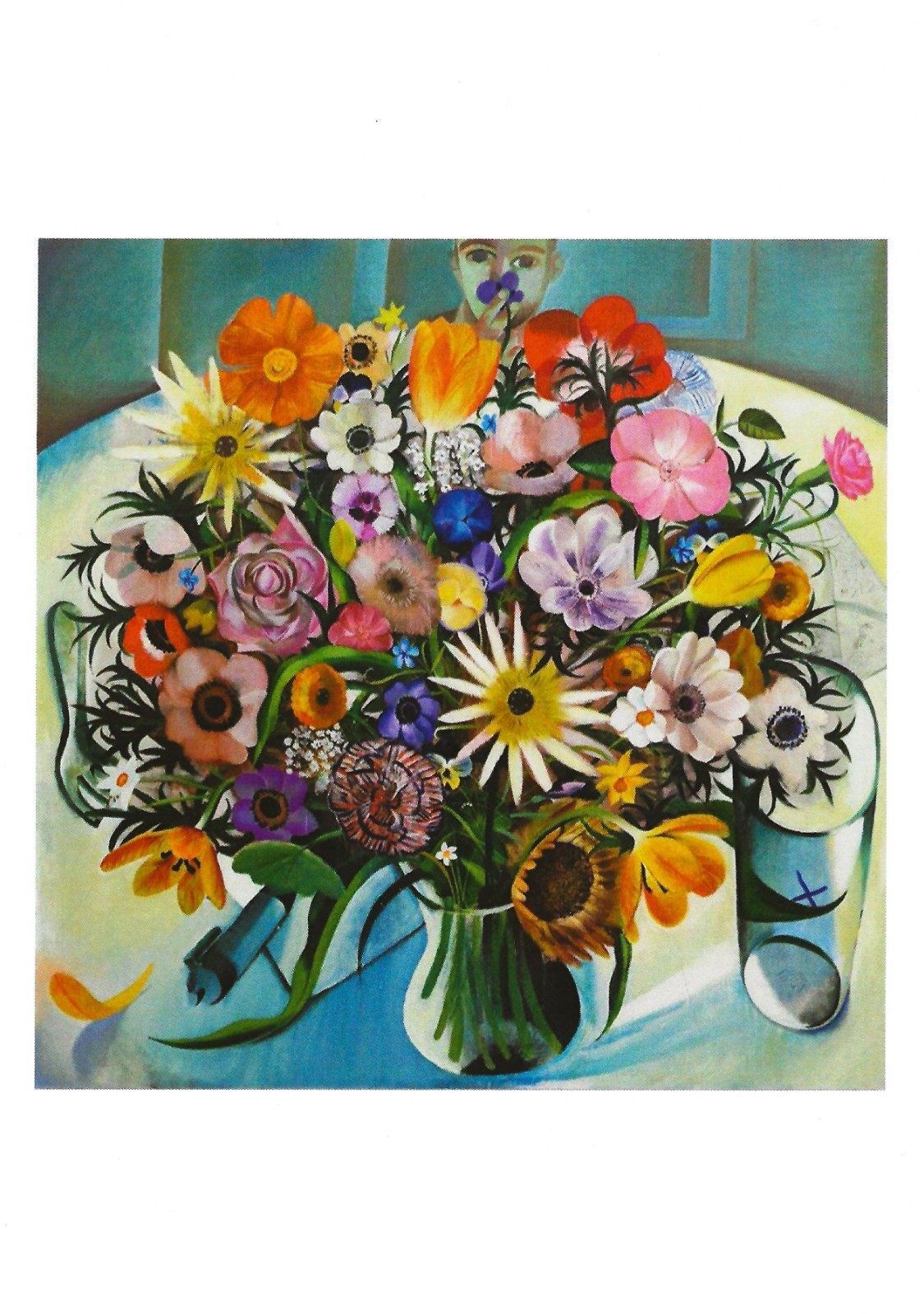 Postcard Louis Fratino “Large Flowers” 2019 ICA Boston MINT Unused