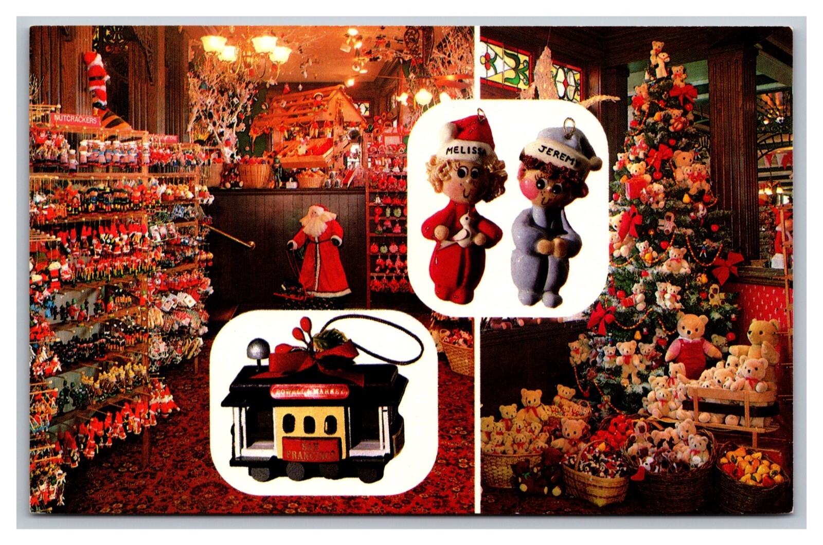 San Francisco California S. Claus Year Round Christmas Wonderland Store Postcard