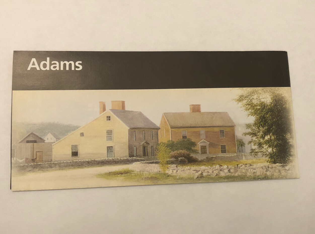 Adams National Historical Park Unigrid Brochure Map Newest Version Massachusetts