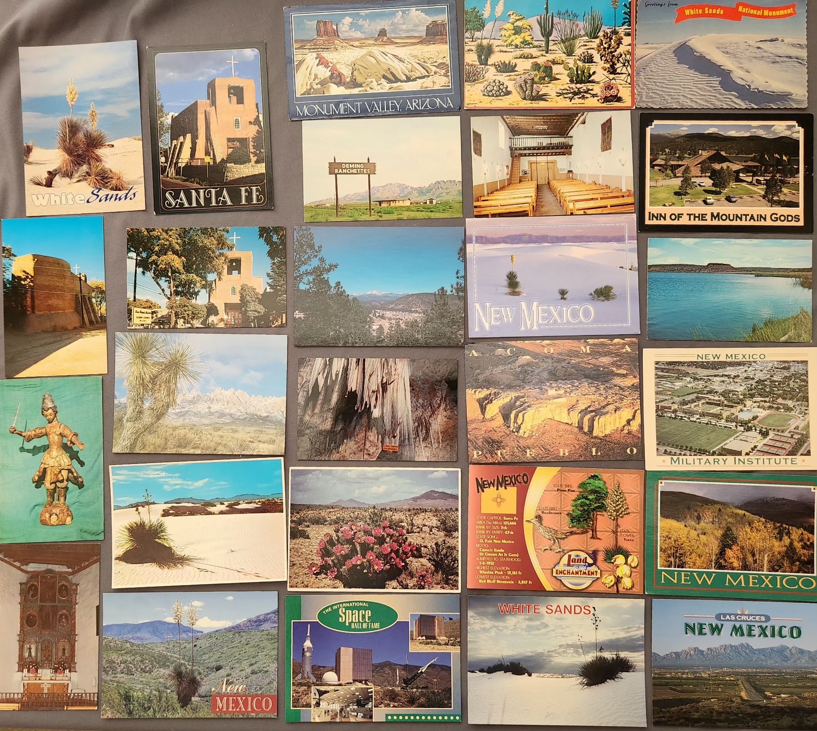 Lot of 27 NEW MEXICO Postcard Wildlife Nature Cities Landmark 1970-2000’s Mix