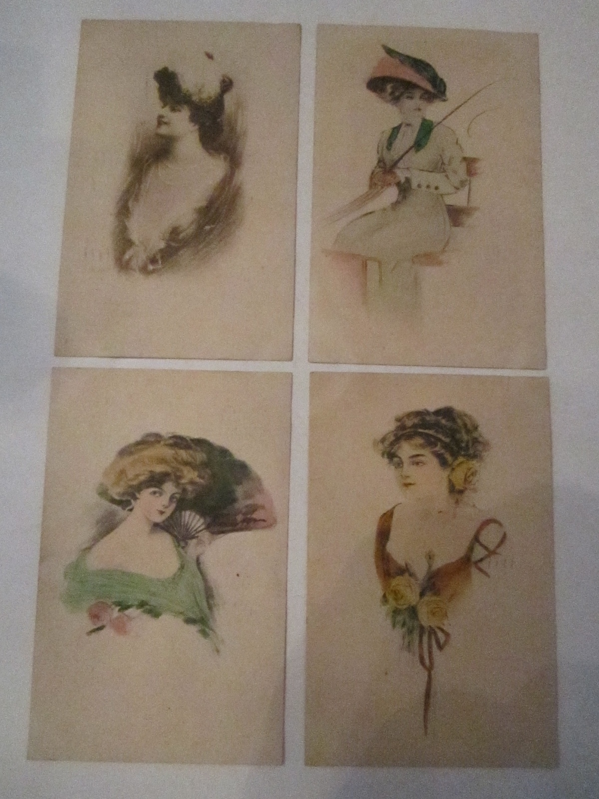 20 VINTAGE POSTCARDS – VARIOUS ARTISTS – PRE 1911 – COLLECTIBLE – LOT H TUB ABC