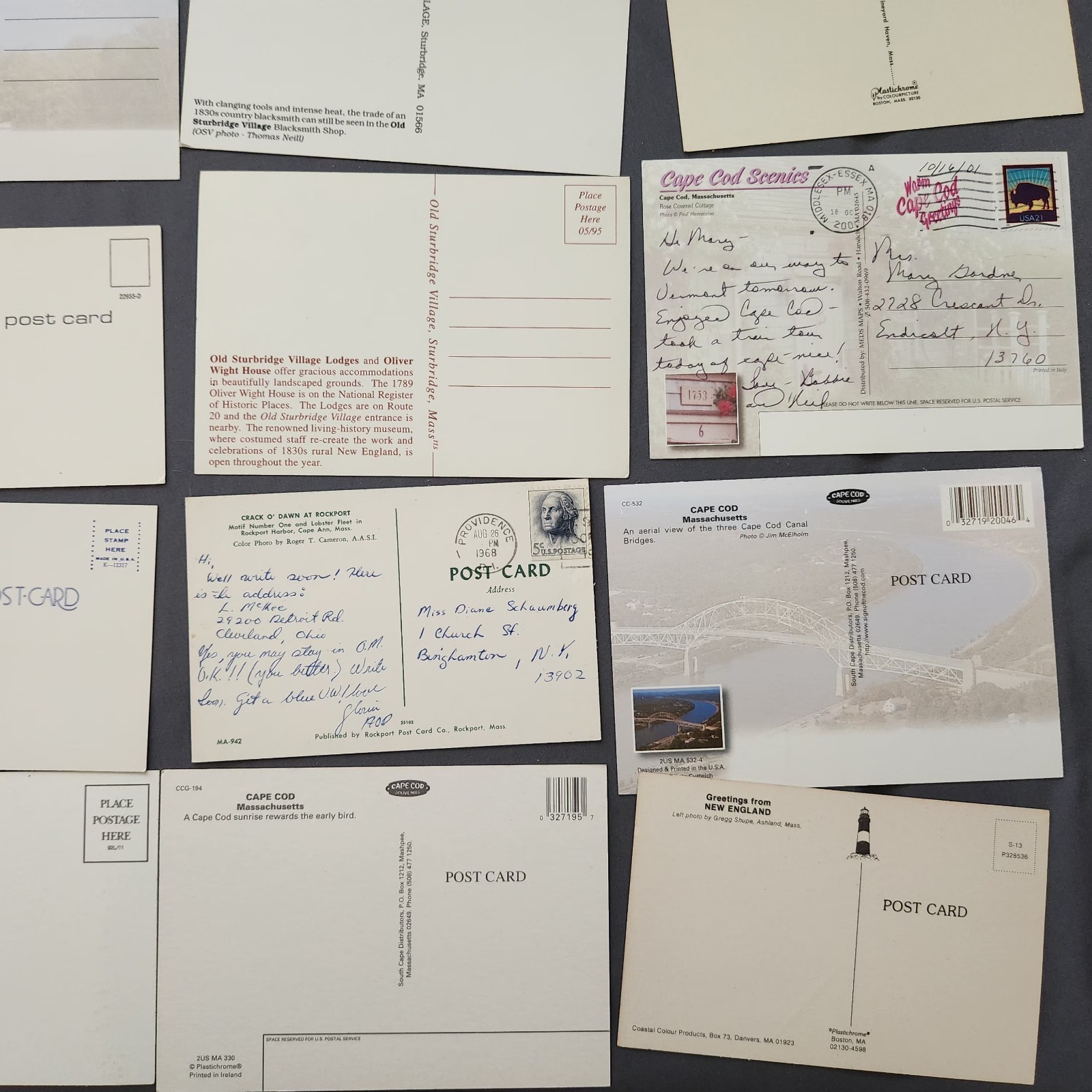 Lot of 42 Massachusetts Postcard Nature Cities Landmark 1950-2000’s Mix Vtg