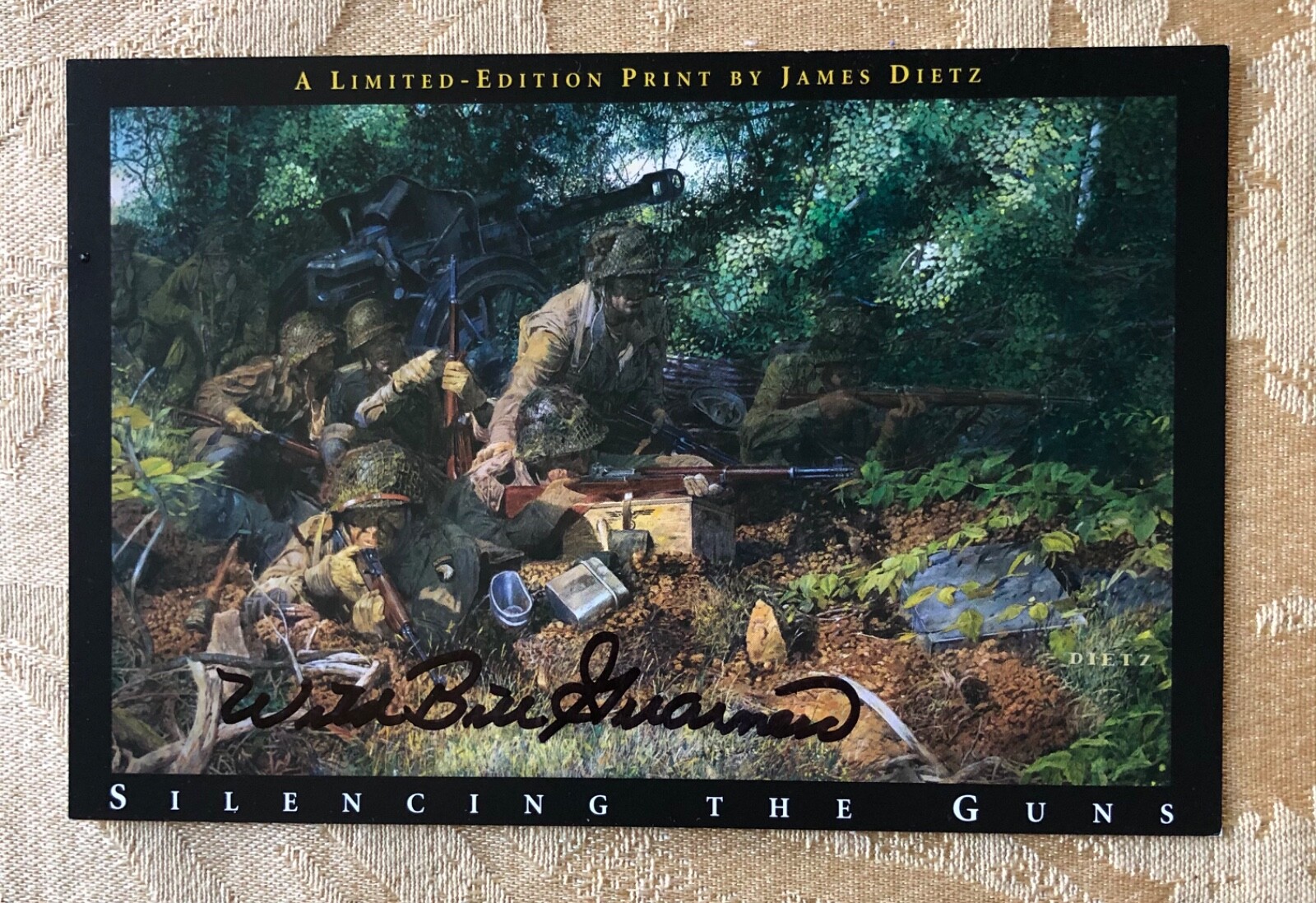 Hang Tough A Band Of Brothers Post Card Signed By Wild Bill Guarnere