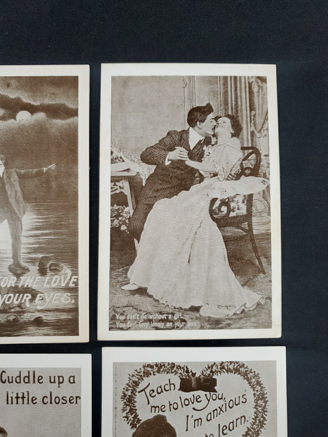 Popular Products Post Card Romantic Couple Date Kiss Unused Lot #5 See Pics