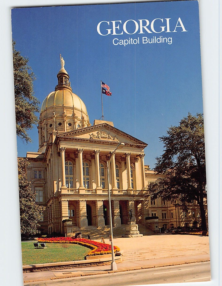Postcard Georgia State Capitol Atlanta Georgia USA