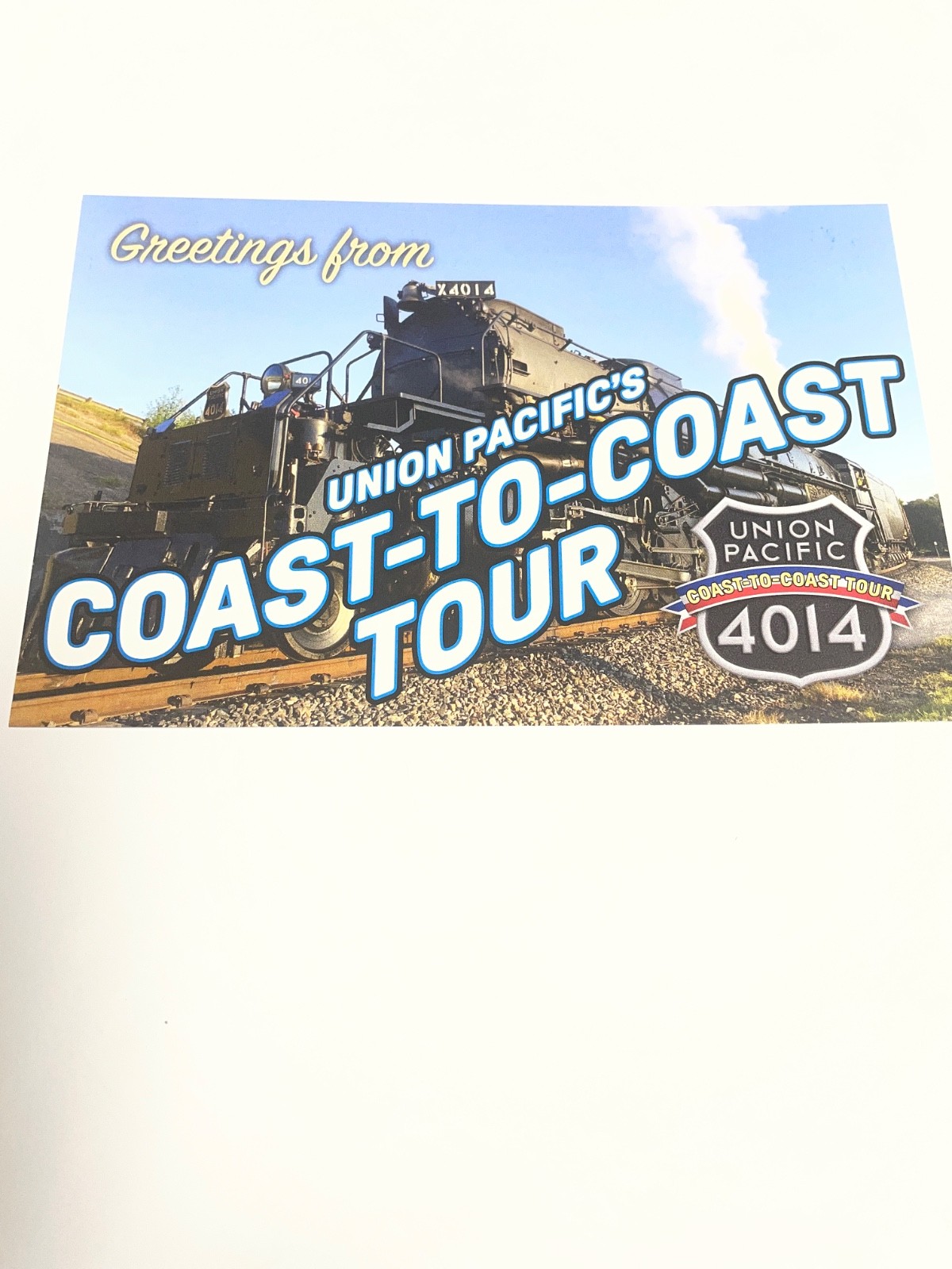 BIG BOY postcard coast to coast 4014 Fostoria. Ohio tour 2026 July 14