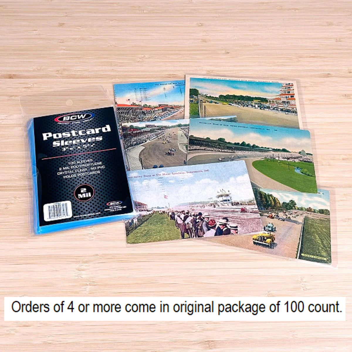 (25) BCW Postcard Sleeves Postcard Photo Soft Loose Sleeves FREE SHIPPING
