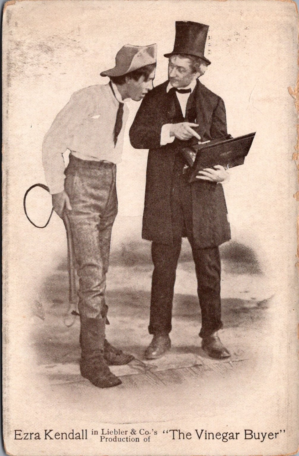 Ezra Kendall The Vinegar Buyer Liebler & Co Theatre Antique Postcard