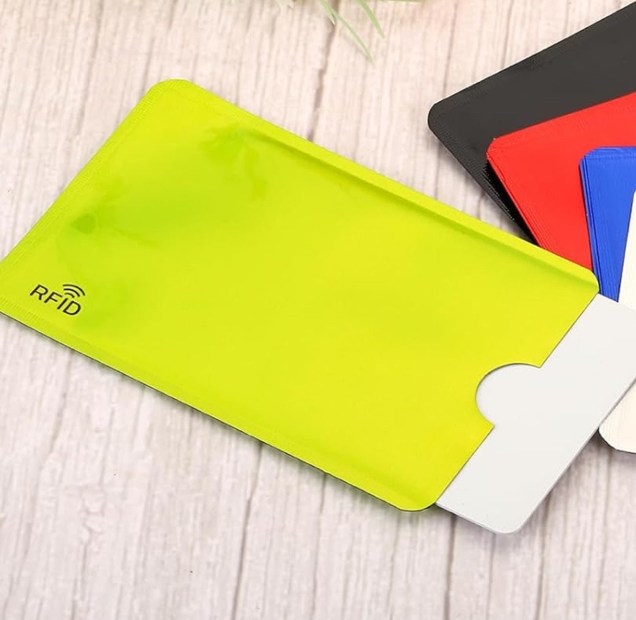 2 RFID Blocking Sleeves Credit Card Protector Holder Theft Protection Secure