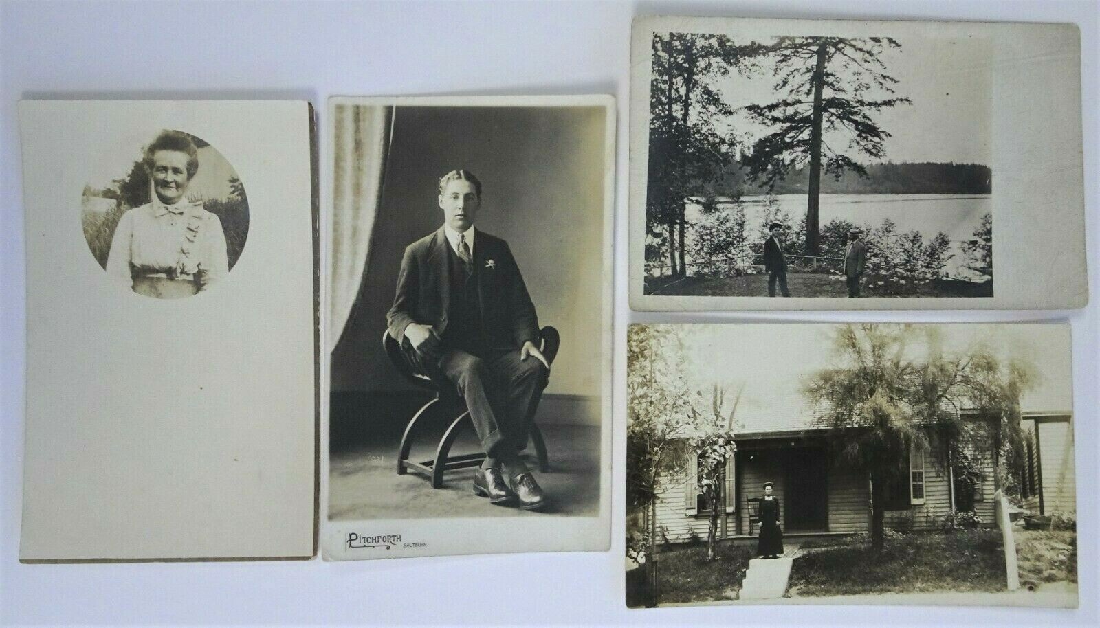Postcard Lot RPPC Real Photo People Places early 1900’s in Sleeves
