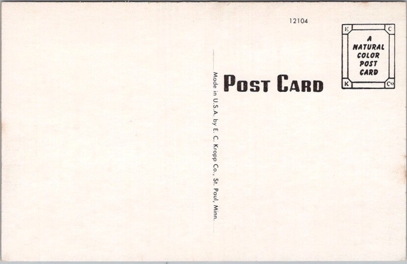 MAGNETIC SPRINGS, Ohio Postcard “DR. CONRAD HOTEL AND BATH HOUSE” c1950s Unused