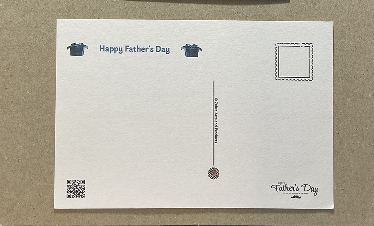 New postcard 4×6 Happy Father’s Day