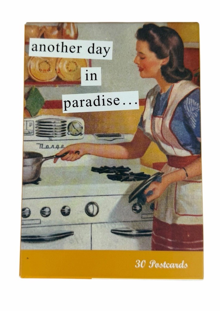 Anne Taintor Another Day In Paradise 27/30 Postcards Retro Housewife Humor 2004