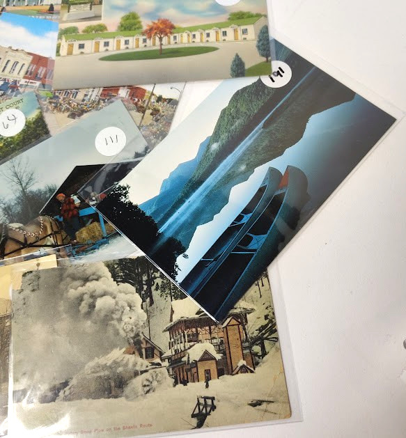 32 Vintage Postcard Lot Linen Real Photo Paper In Sleeves Most Early 1900s-1960s