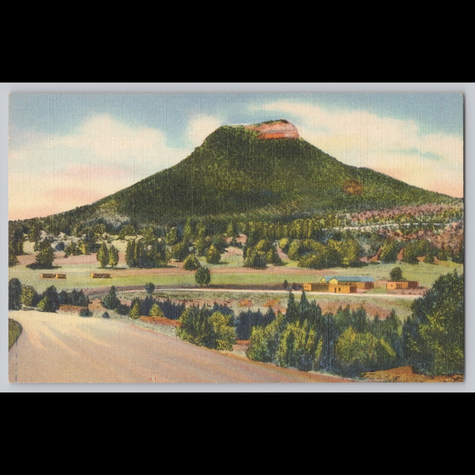 Postcard Starvation Peak Santa Fe Trail New Mexico Scenic View
