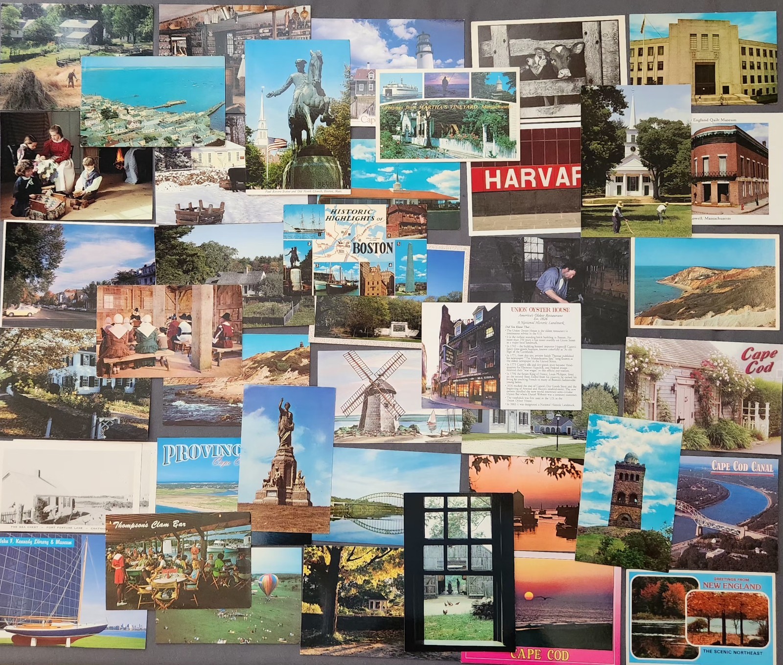 Lot of 42 Massachusetts Postcard Nature Cities Landmark 1950-2000’s Mix Vtg