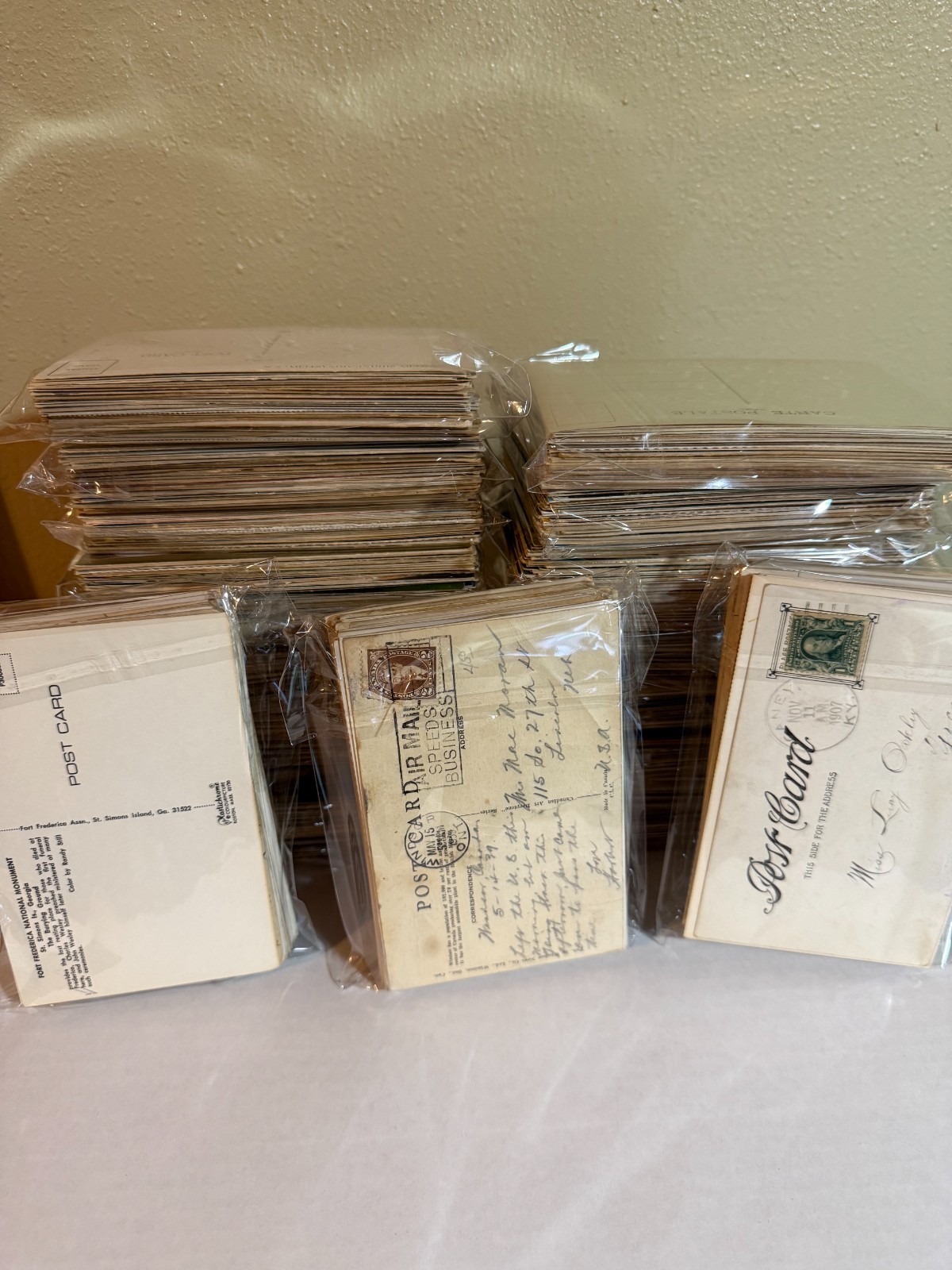 300 Vintage Postcards Lot Pre-1945 Mixed States Countries Topics – No Chrome