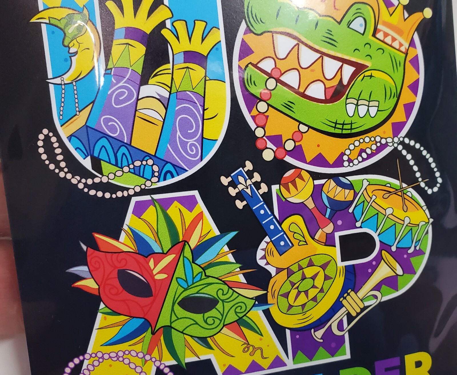 UOAP Universal Studios Passholder UOAP Mardi Gras 2023 Magnet (Aftermarket)