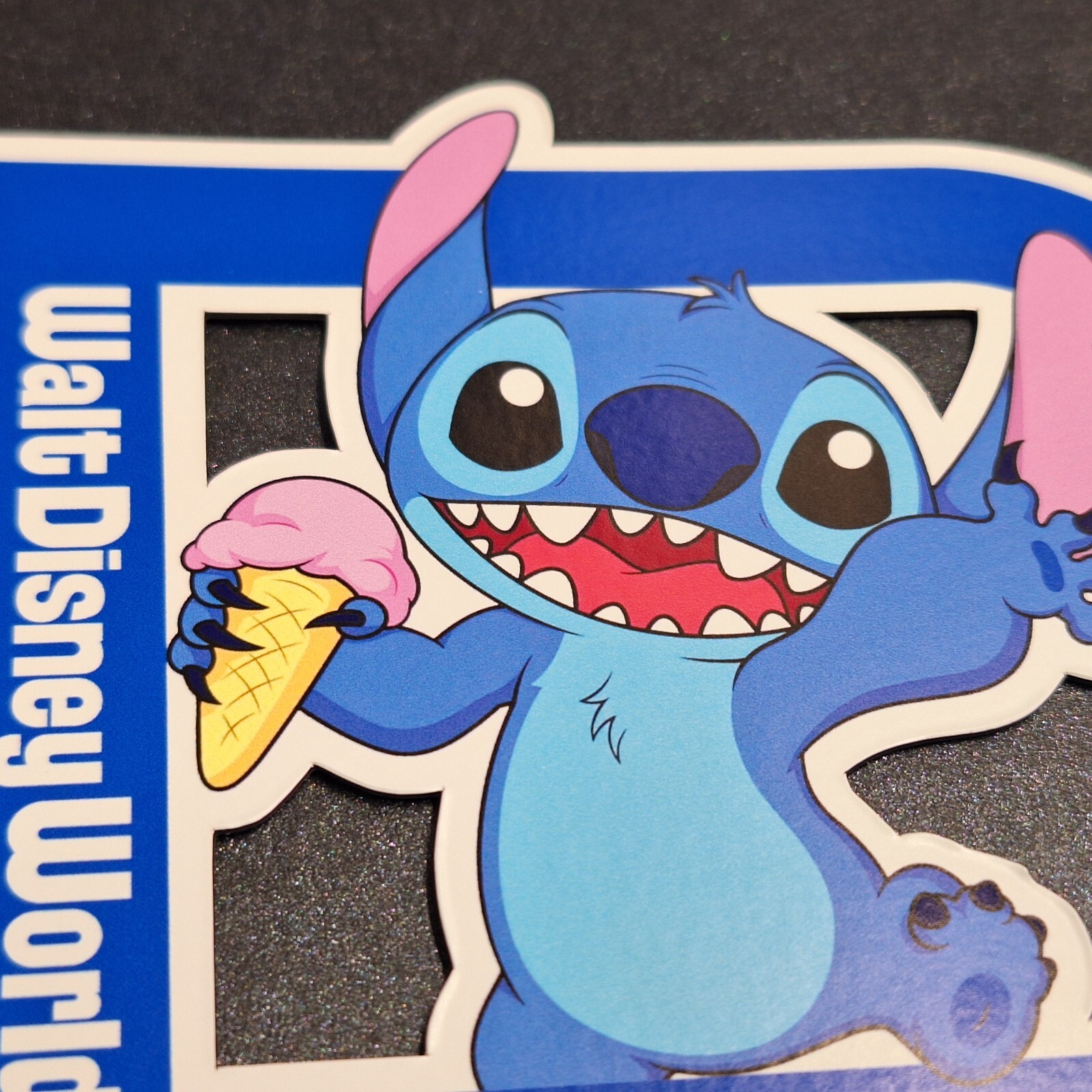 Aftermarket Walt Disney Annual Passholder featuring Stitch in D magnet format
