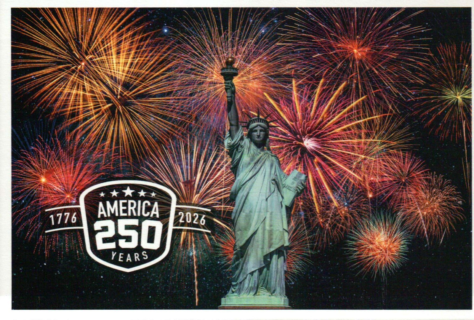 Statue of Liberty New York City, America 250 Years 1776 – 2026 – Modern Postcard