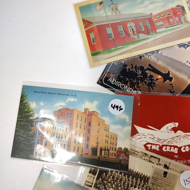 32 Vintage Postcard Lot Linen Real Photo Paper In Sleeves Most Early 1900s-1960s