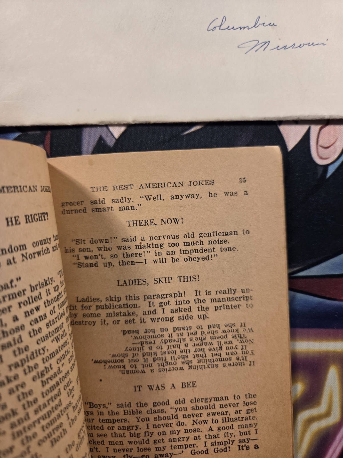 paper ephemera lot Lots Of Postcards The Best American Jokes Vintage Book Mud…