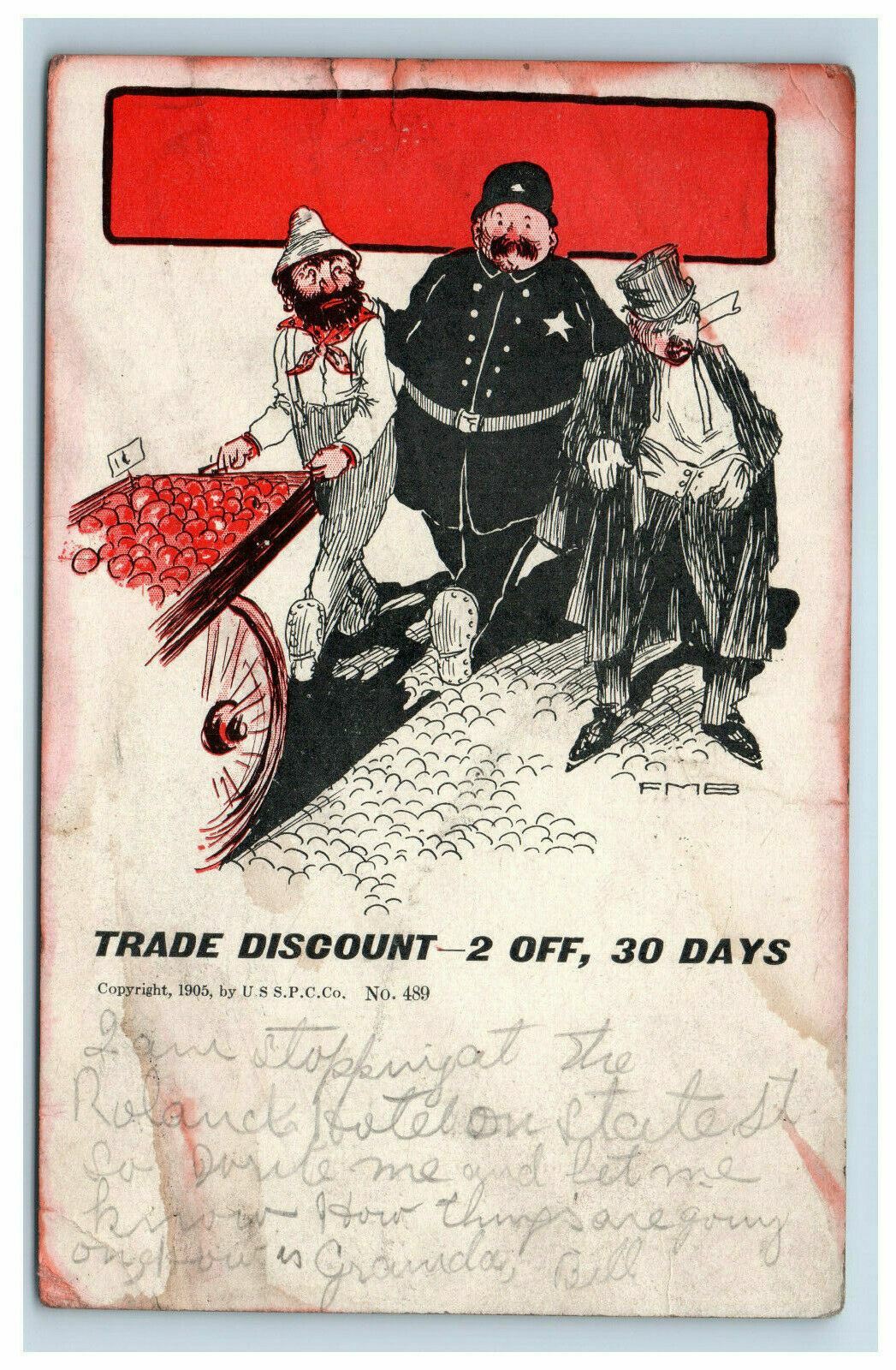 1906 Humorous Postcard Police Bobbi Arresting Men Trade Discount 2 Off 30 Days
