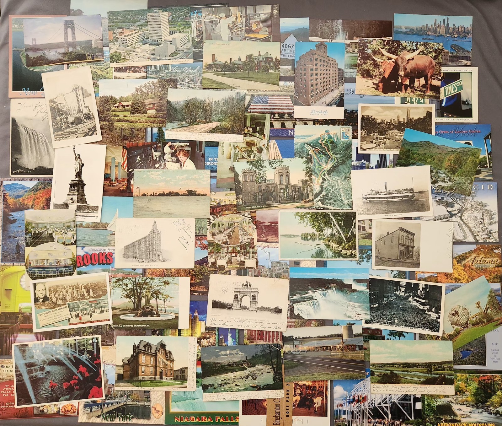 Lot of 75 NEW YORK Postcard Wildlife Nature Cities Landmark 1904 -2000’s Mix
