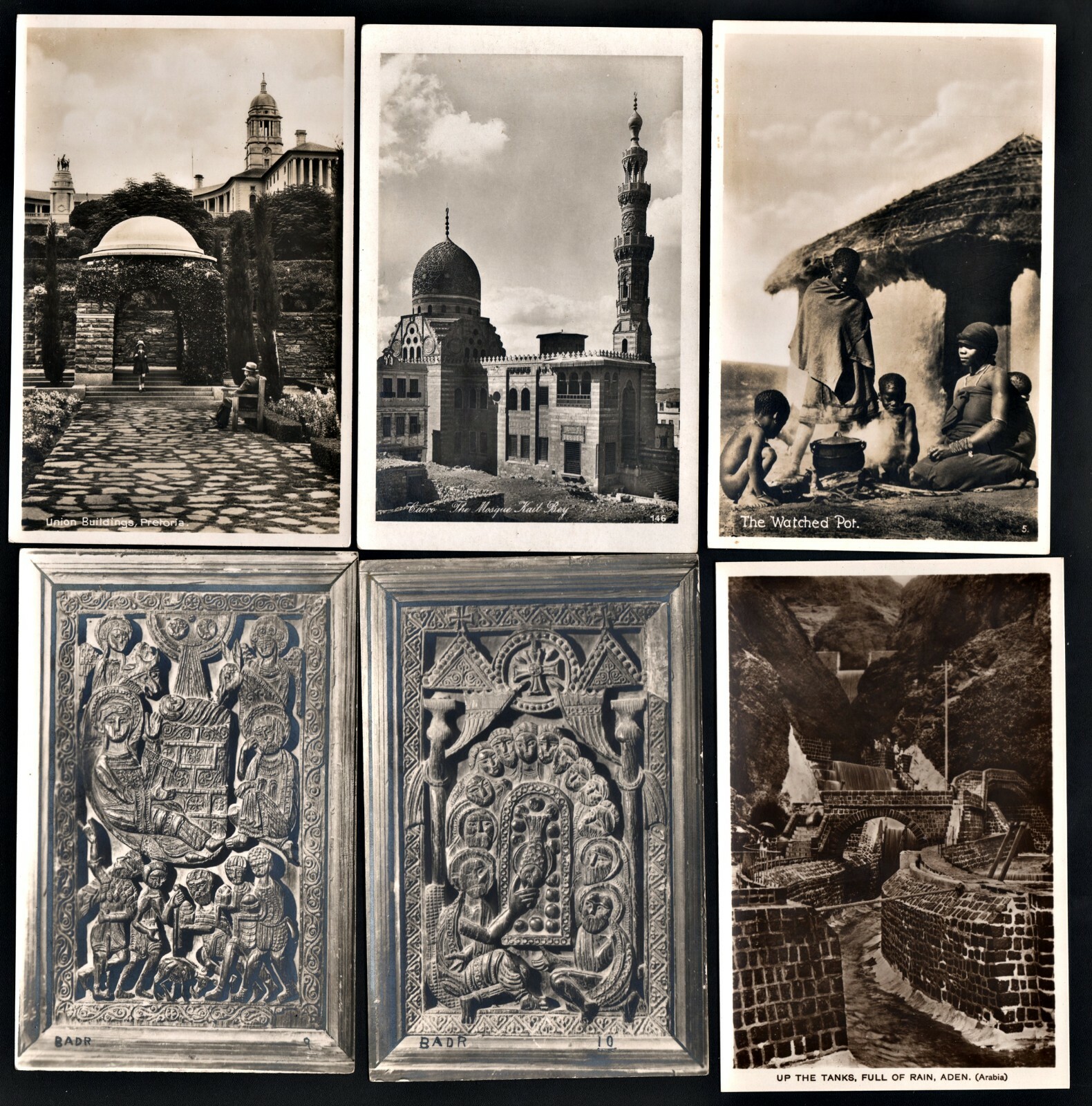 RPPC Lot of 36 African Postcards Cairo Pretoria Khartoum Sudan Kimberley