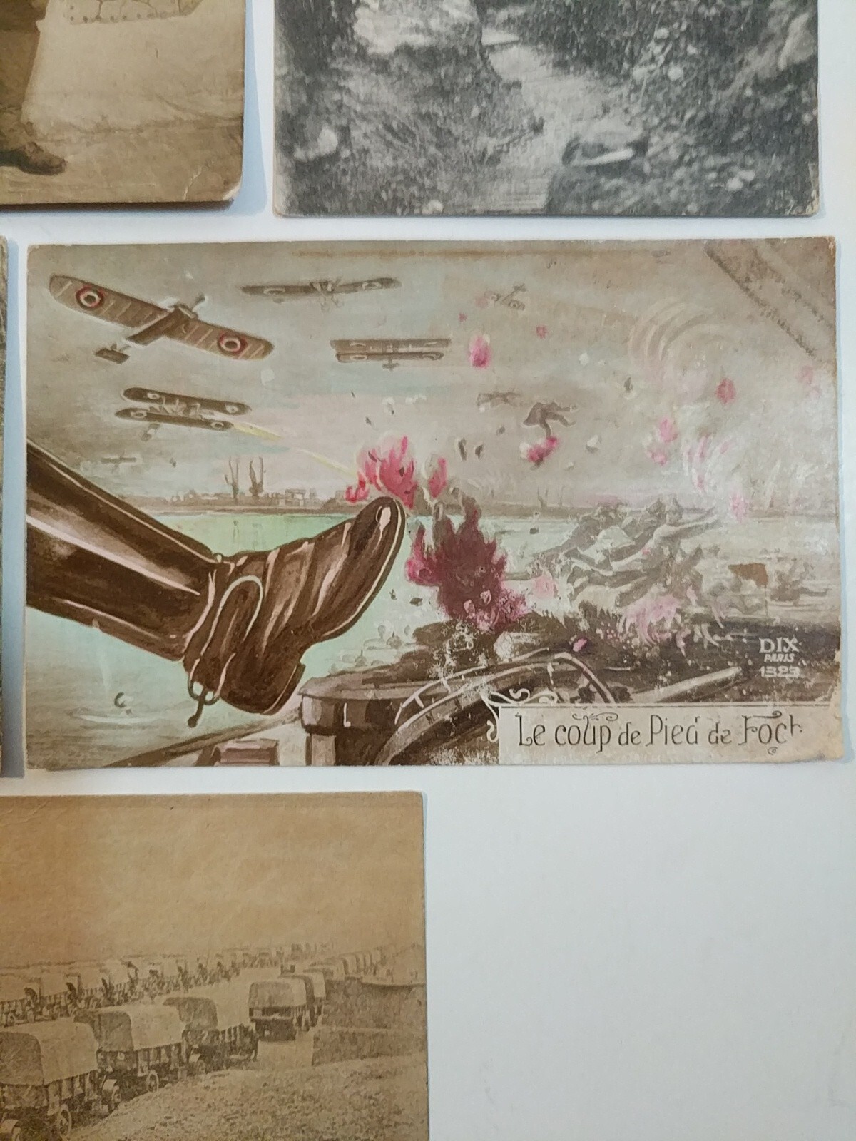 Lot 6 WWI Postcards La Guerre en Argonne Chasers of Africa Burnhaupt Buyer Bonds