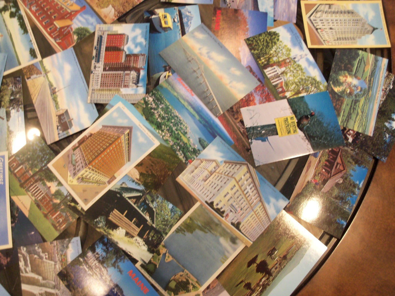 100+ US POSTCARD LOT UNPOSTED ROADSIDE AMERICANA LINEN/CHROME 50/50 USA UNUSED v