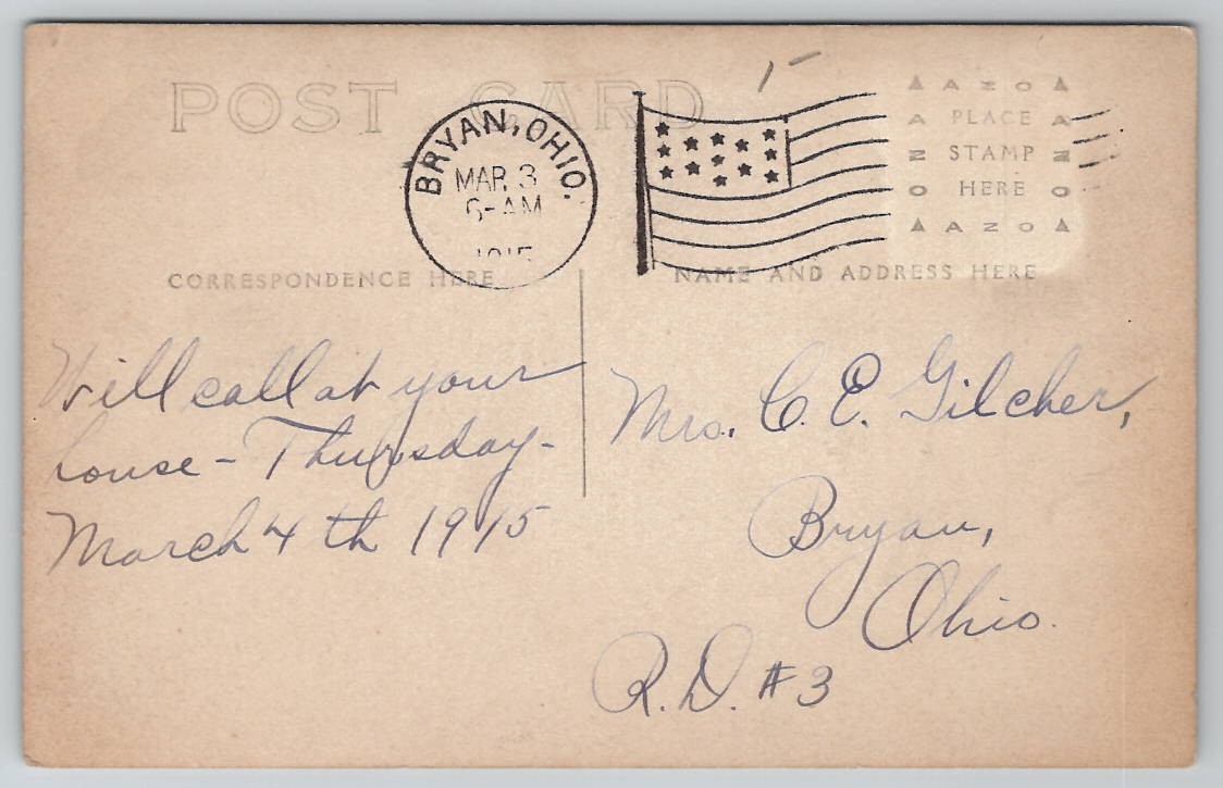 Byron OH W.W. Schwartzer Eggs And Poultry Buyer Sketch Style Farm Postcard I46