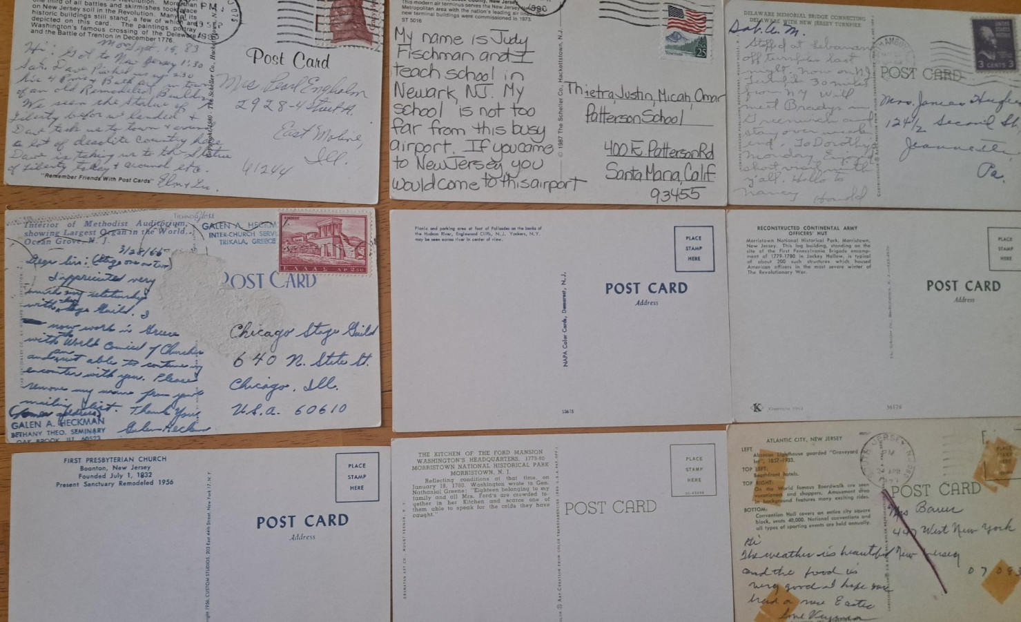Lot of 13 NEW JERSEY NJ Views Old Vintage Postcards ca.1950’s-1970s
