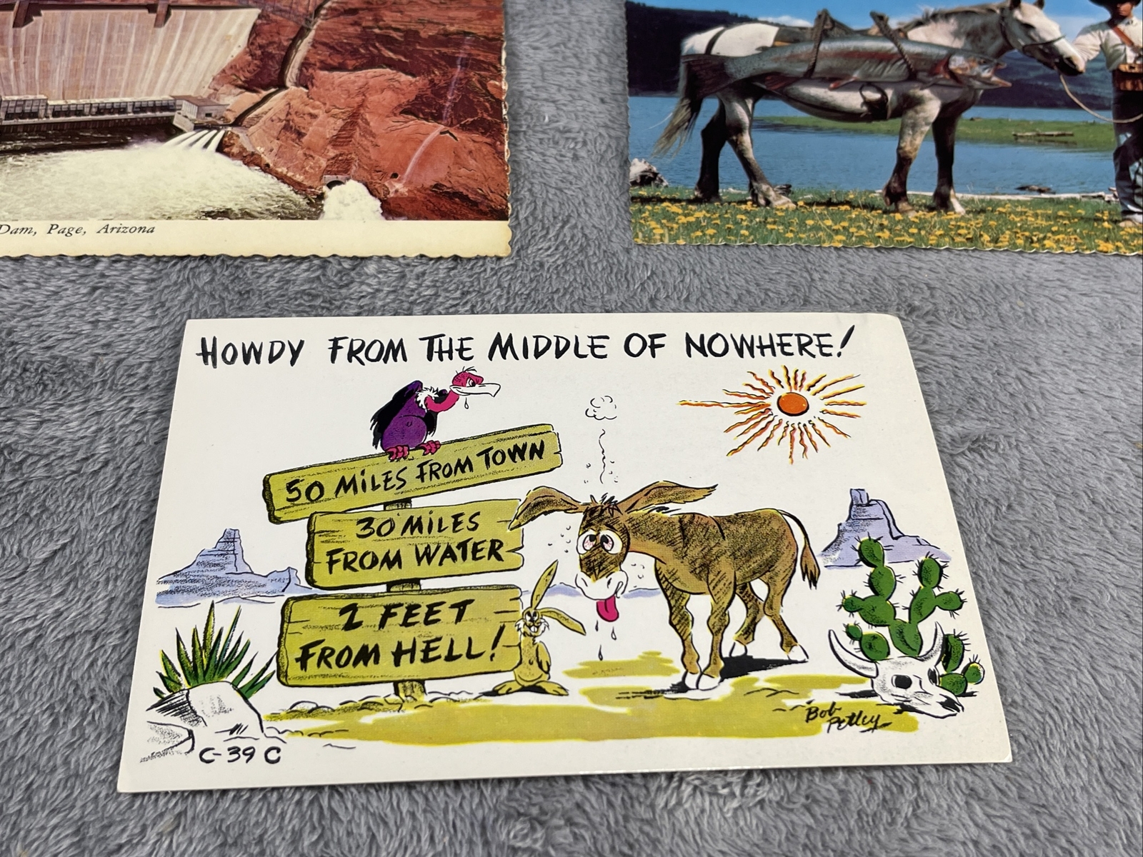 Lot 3 Different Vintage Arizona Postcards