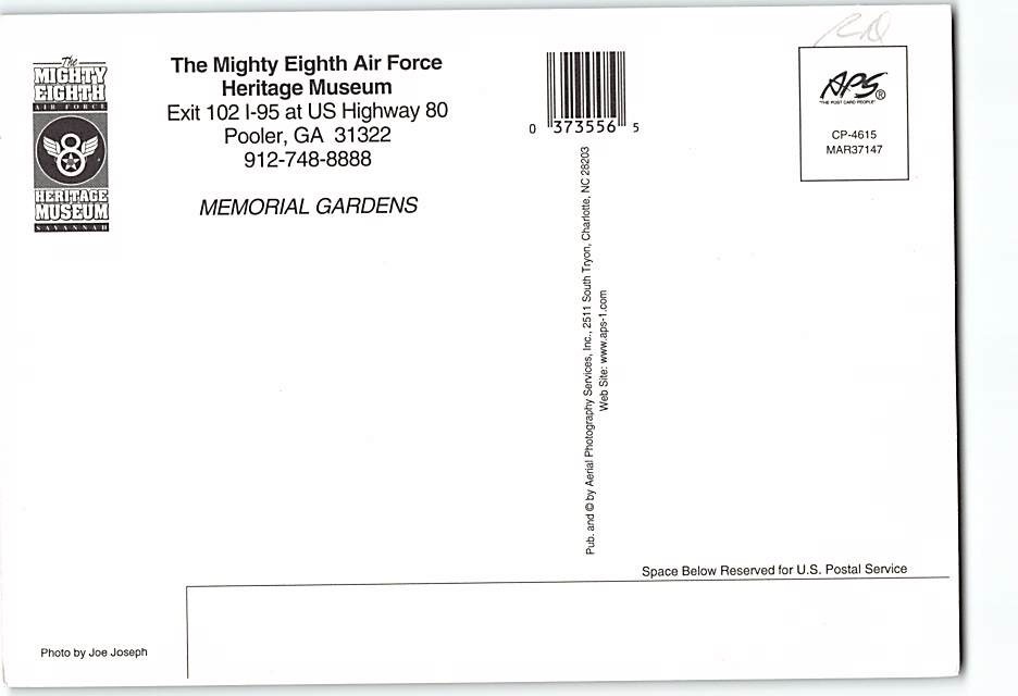 Postcard The Mighty Eighth Air Force Heritage Museum Pooler Georgia USA